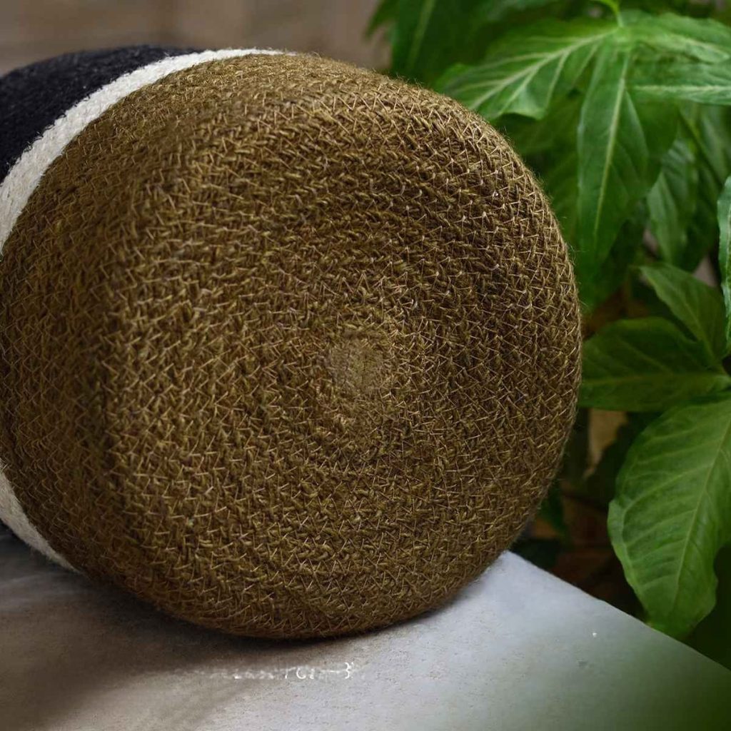 Dark color plants jute basket