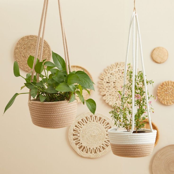 Hanging jute planters by sterling global