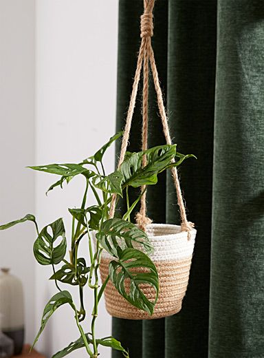 Jute planter basket