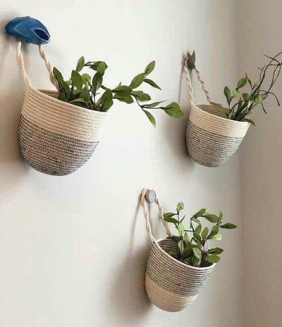 Jute plant basket